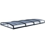 Palram - abri de piscine t�lescopique 4x8m noir 706018