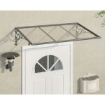 Palram - marquise transparente 88x135, 5cm gris 702697