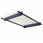 Palram - marquise transparente 93. 5x150cm gris fonc� 706192