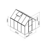 Palram - serre de jardin 4. 5m argent - 701549