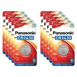 Panasonic lot de 10 blisters de 1 pile lithium cr2430 3v Panasonic lot de 10 blisters de 1 pile lithium cr2430 3v