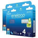 Panasonic lot de 2 eneloops pack 4 piles rechargeables mignon aa 2000 mah + boîte pour batteries Panasonic lot de 2 eneloops pack 4 piles rechargeables mignon aa 2000 mah + boîte pour batteries
