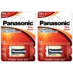 Panasonic lot de 2 piles alcaline pro power gold 6lr61 / 9v block Panasonic lot de 2 piles alcaline pro power gold 6lr61 / 9v block