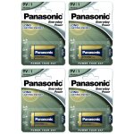 Panasonic lot de 4 packs 1 pile alcaline everyday power silver 9v cube 6lf22 6lr61