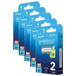 Panasonic lot de 5 eneloops pack 2 piles rechargeables micro aaa 800mah ni - mh Panasonic lot de 5 eneloops pack 2 piles rechargeables micro aaa 800mah ni - mh