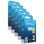 Panasonic lot de 5 eneloops pack 2 piles rechargeables mignon aa 2000mah ni - mh Panasonic lot de 5 eneloops pack 2 piles rechargeables mignon aa 2000mah ni - mh