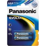 Panasonic blister de 2 piles alcaline evolta aaa lr03