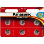 Panasonic - pack de 6 piles bouton lithium cr2016 cr 2016 3v