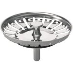 Panier pour bonde d'évier chromé 90mm wirquin Panier pour bonde d'évier chromé 90mm wirquin
