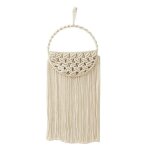Panier en coton macram suspendu, sac hamac en macram, cintre mural pour plantes, dcor de cuisine boho, ...