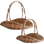 Panier en osier avec poigne 2 pices panier de jardin pour la cueillette de lgumes panier  fleurs ...