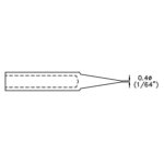 Panne de fer a souder - conique -  0. 4 mm (1 / 64 )