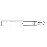 Panne de fer a souder - forme de burin - 4. 8 mm (3 / 16 )