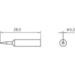 Panne  souder srie xnt pour fers  souder wxp 65 xnt 1s forme ronde taille des pannes Ø 0. 20 mm weller ...