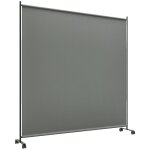 Panneau brise - vue paravent ext�rieur sur roulettes - autoportant - dim. 183l x 30l x 181h cm - gris ...