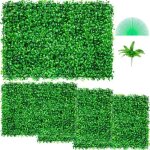 Panneaux de buis artificiels - vevor - haie artificielle panneaux muraux de haie de buis uv 4pcs 24 ... Panneaux de buis artificiels - vevor - haie artificielle panneaux muraux de haie de buis uv 4pcs 24 ...