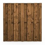 Panneau claustra occultant bois fonc� 180 x 180 cm