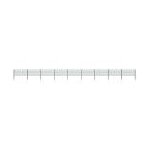 Panneau de clture avec poteaux fer 15, 3 x 0, 8 m vert