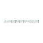 Panneau de clture avec poteaux fer 15, 3 x 1, 2 m vert