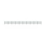 Panneau de clture avec poteaux fer 17 x 1, 2 m vert