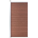 Panneau de clture wpc 95x186 cm marron