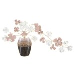 Panneau d�coratif 3d en m�tal multicolore vase 87, 5x6x46 cm
