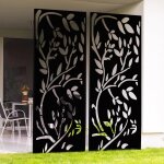 Panneau d�coratif universel 150 x 50 cm lis noir mat