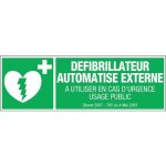Panneau defib - semi - auto450x150 novap