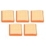 Panneau de filtre à air pour tondeuse à papier, 5 pièces, filtre de remplacement pour outil de jardin ... Panneau de filtre à air pour tondeuse à papier, 5 pièces, filtre de remplacement pour outil de jardin ...