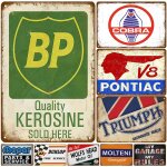 Panneaux m�talliques d'huile moteur, affiche de moto classique, peinture vintage, plaque murale d�corative ...