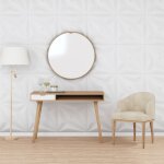 Panneaux muraux 12 pcs blanc 50x50 cm eps 3 m toile