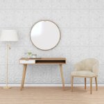 Panneaux muraux 24 pcs blanc 50x50 cm eps 6 m amthyste