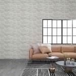 Panneaux muraux 3d design de brique gris clair 11 pcs eps Panneaux muraux 3d design de brique gris clair 11 pcs eps
