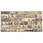Panneaux muraux 3d avec design de brique multicolore 11 pcs eps Panneaux muraux 3d avec design de brique multicolore 11 pcs eps