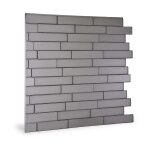 Panneau mural 3d profhome 3d 705257 piano steps smoked gray panneau d�coratif lisse d'aspect pierre brillant ...