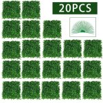 Panneaux muraux de haie de buis avec protection uv, mur de plantes artificielles, clôture de confidentialité ... Panneaux muraux de haie de buis avec protection uv, mur de plantes artificielles, clôture de confidentialité ...