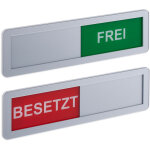 Panneau occup� / libre pour toilettes, lot de 2, bande adh�sive, aimants, plaque coulissante, acrylique, ...