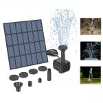 Panneau solaire 62 pompe a eau avec buses, kit de pompe a eau solaire, pompe d'tang solaire pour jardin, ...
