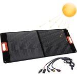 Panneau solaire pliable 100w tx - 206 chargeur solaire monocristallin portable pour toutes les stations ...