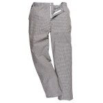 Pantalon de cuisine d�perlant portwest harrow pied - de - poule 3xl