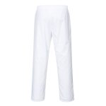 Pantalon de cuisine taille �lastiqu�e portwest blanc xs