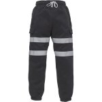 Pantalon de jogging haute visibilit� yoko cargo noir l