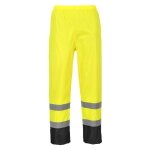 Pantalon de pluie haute visibilit portwest bicolore jaune / noir l