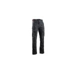Pantalon stretch bicolore poches genouillres noir cortex 1783 - lma