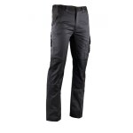 Pantalon de travail bicolore imperm�able avec genouill�res lma vulcain gris / noir 44