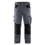 Pantalon de travail blaklader artisan sans poches flottantes polycoton gris / noir 48