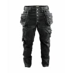 Pantalon de travail cordura denim stretch noir - x1900 - t. 46 blaklader