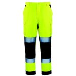 Pantalon de travail homme � haute visibilit� multipoches patrol hi - viz orange / marine txl coverguard ...