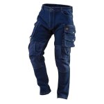 Pantalon de travail type jeans, avec renforts aux genoux, modèle denim, taille s / 48, neo Pantalon de travail type jeans, avec renforts aux genoux, modèle denim, taille s / 48, neo