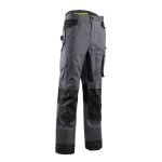 Pantalon de travail renforc stretch multipoches baru gris et jaune l coverguard